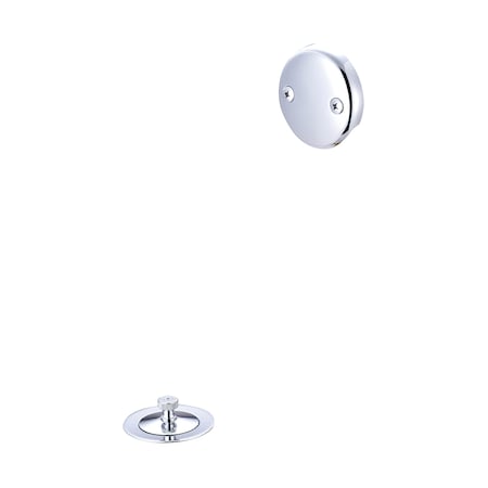 Central Brass Trim Kit for 1645 Bath Drain Series, Polished Chrome CS-66001